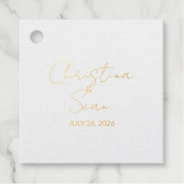 金箔ドルフィ結婚ンのカップル フェイバータグ