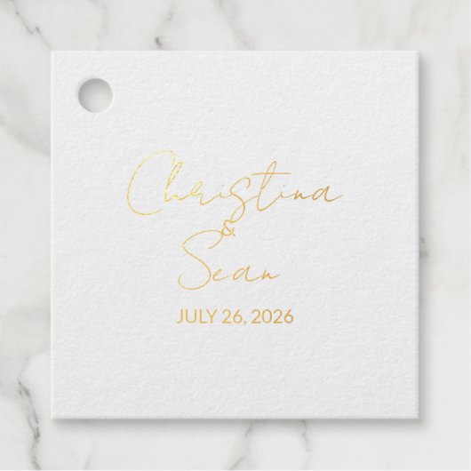 金箔ドルフィ結婚ンのカップル フェイバータグ (正面)