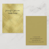 金箔ネックレス表示カード 名刺 (正面/裏面)
