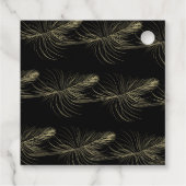 金箔ハンドドロー結婚ドの羽結婚飾り フェイバータグ (裏面)