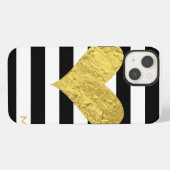 金箔ハート iPhoneケース (裏面横)