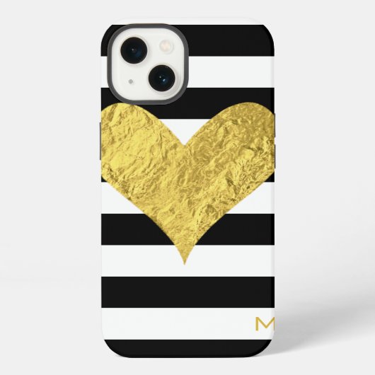金箔ハート iPhoneケース (裏面)