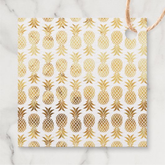 金箔パイナップル – あなたはとても甘い – トロピカル フェイバータグ (裏面)
