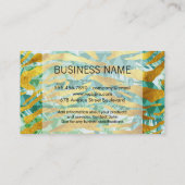 金箔パターン |ボーホ幾何学模様 名刺 (裏面)