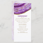 金箔パープルアガテ結婚式 プログラム (正面/裏面)