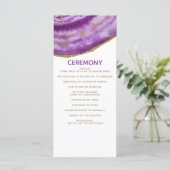 金箔パープルアガテ結婚式 プログラム (スタンド正面)