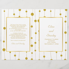 金箔ビーズモダンの結婚折り畳みプログラム