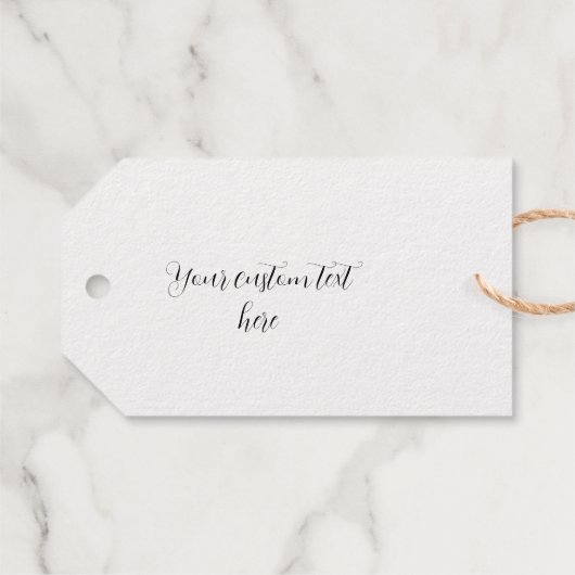 金箔ピグシルエットカスタムクリスマスプレゼントラベル ギフトタグ (裏面 (横))