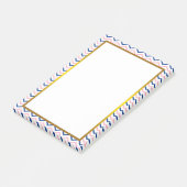 金箔ピンクシェブロンジグザグパターン ポストイット (アングル)