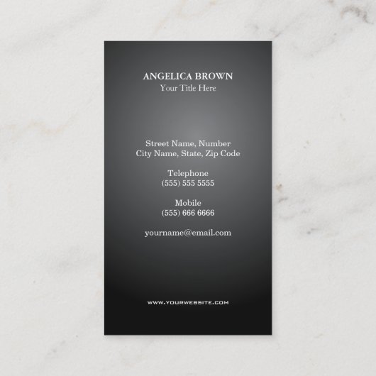 金箔フェイクと黒蝶 名刺 (裏面)