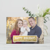 金箔フェイクラベル |ホリデーカード シーズンカード (スタンド正面)