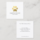 金箔フェイク手摺り スクエア名刺 (正面/裏面)