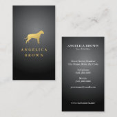 金箔フェイク犬名刺 名刺 (正面/裏面)