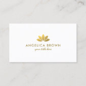 金箔フェイク蓮花名刺 名刺 (正面)