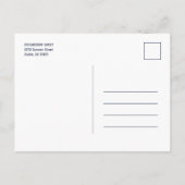 金箔フェイク2写真卒業発表Pos 案内ポストカード (裏面)