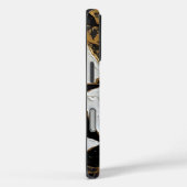 金箔フラグメント:抽象芸術ジオメトリ Case-Mate iPhoneケース (裏面 / 右)