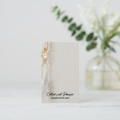 金箔フレックイヤリングディスプレイカード 名刺 (スタンド正面)