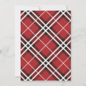 金箔フレームファミリー名クリスマスカード 招待状 (裏面)