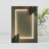 金箔フレーム付きのフォーマルなイベント招待状 招待状 (スタンド正面)