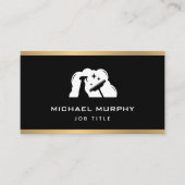 金箔フレーム清掃サービス名刺 名刺 (正面)