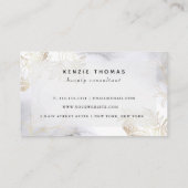 金箔フローラ水彩画モダン面名刺 名刺 (裏面)