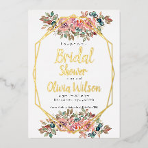 金箔フローラ金ゴールドフレームブライダルシャワー