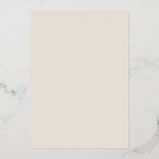 金箔フローラ |ゴールドフォイルクリー結婚ム 箔招待状 (裏面)