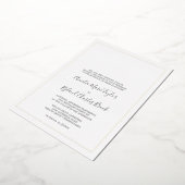 金箔フローラ |ゴールドフォーマルフォイル結婚ズ 箔招待状 (回転した状態)