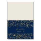 金箔フローラ |海軍と金ゴールド結婚の座席表 テーブルナンバー (正面)