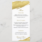 金箔ブラシストロエレガントモダンック結婚ス メニュー (正面)