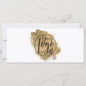 金箔ブラシストロークのギフト証明書のロゴ (裏面)