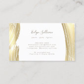 金箔ブラシストロークの名刺 名刺 (裏面)