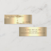 金箔ブラシストローク、ツリーウィメンシルエット スキニー名刺 (正面/裏面)