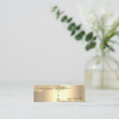 金箔ブラシストローク、ツリーウィメンシルエット スキニー名刺 (スタンド正面)