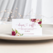 金箔ブルゴーニュフローラおむつラッフルチケット エンクロージャーカード