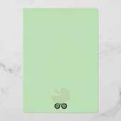 金箔ベビーオンボードシャワー招待状招待状 箔招待状 (裏面)