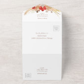 金箔ボー結婚ホフローラ全招待状 オールインワン招待状 (外側)