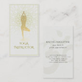 金箔マンダラフローラヨガ瞑想オムシンボル 名刺 (正面/裏面)