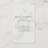 金箔マンダラフローラヨガ瞑想オムシンボル 名刺 (裏面)