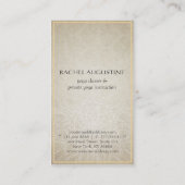 金箔マンダラフローラ&ヨガ瞑想姿勢 名刺 (裏面)