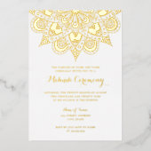 金箔マンダラメンディ式 箔招待状 (正面)