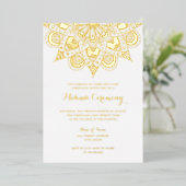 金箔マンダラメンディ式 箔招待状 (立ち正面)