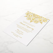 金箔マンダラメンディ式 箔招待状 (回転した状態)