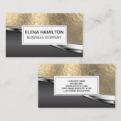 金箔メタリック背景 名刺 (正面/裏面)