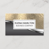 金箔メタリック背景 名刺 (正面)