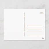 金箔メリフェイクークリスマス写真重ね シーズンポストカード (裏面)