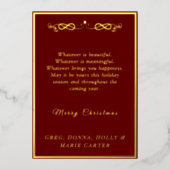 金箔メリークリスマス 箔シーズンカード (正面)