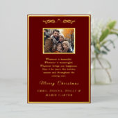 金箔メリークリスマス 箔シーズンカード (立ち正面)