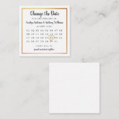 金箔モダンカレンダー日付の変更 エンクロージャーカード (正面/裏面)