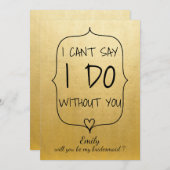 金箔モダン可愛いハート 招待状 (正面/裏面)